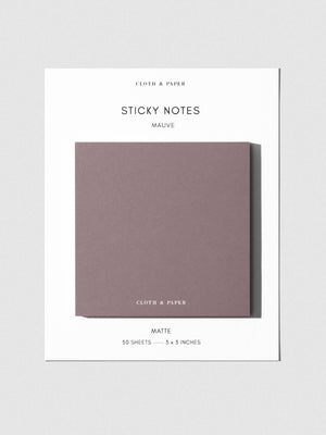 Note Neutrality Sticky Notes: Mauve