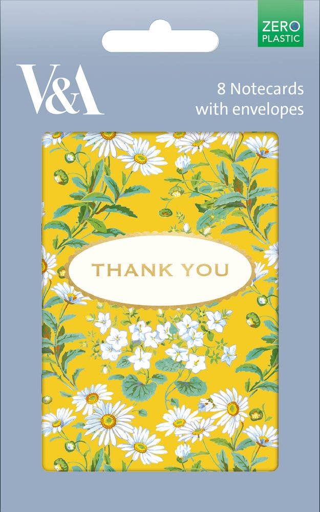 SOCIAL STATIONERY PACK OF 8 DAISIES M&G