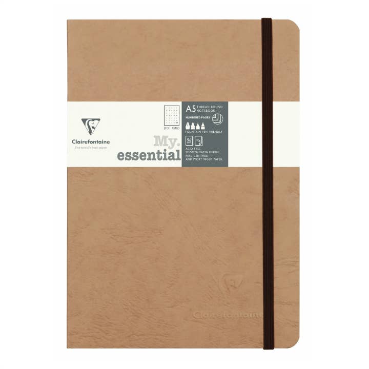 Clairefontaine My Essential Paginated Journal (A5): Dot Grid
