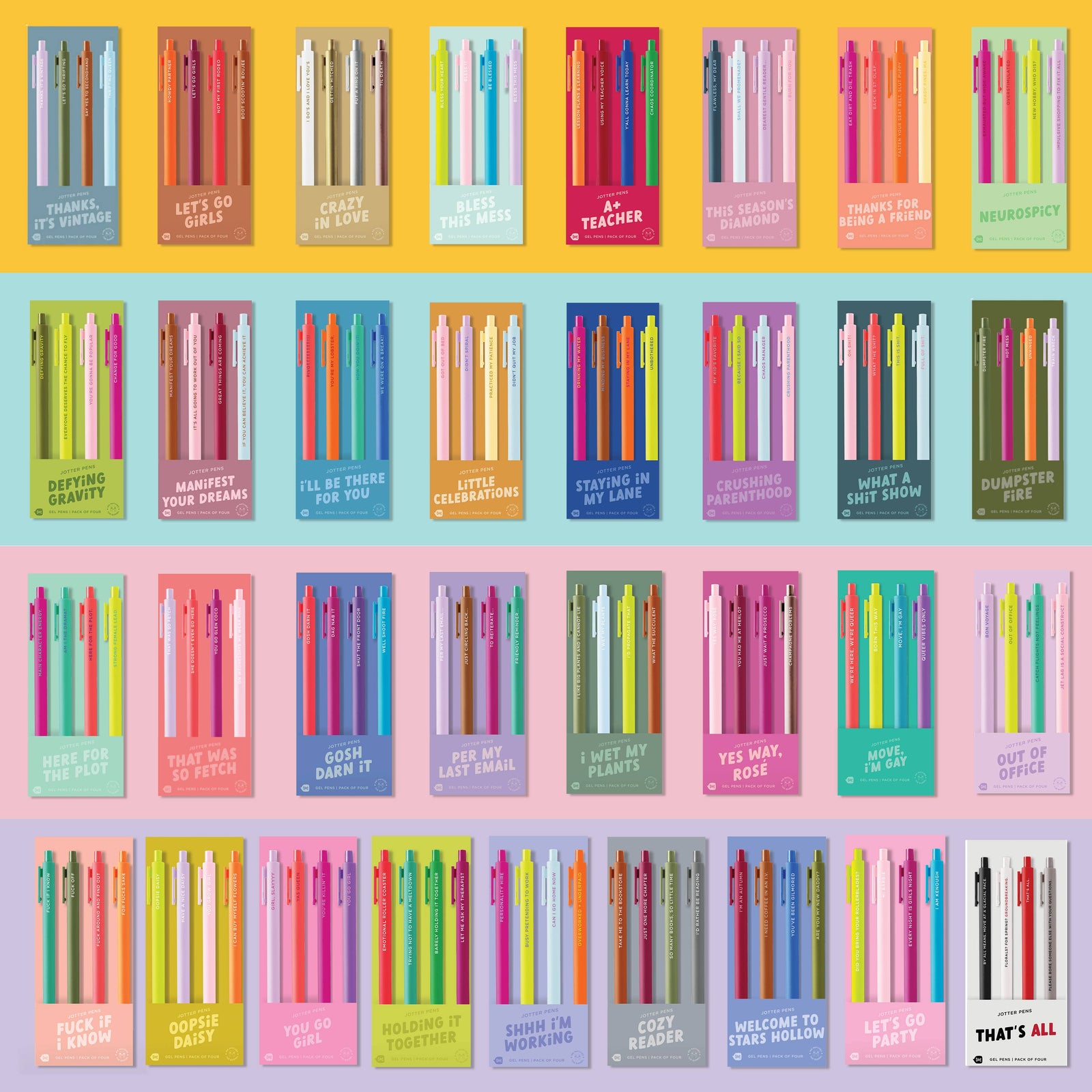 Jotter Sets 4 Pack: Staying In My Lane