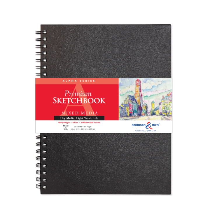 Stillman & Birn Mixed Media Sketchbook - Alpha Series Portrait WIREBOUND