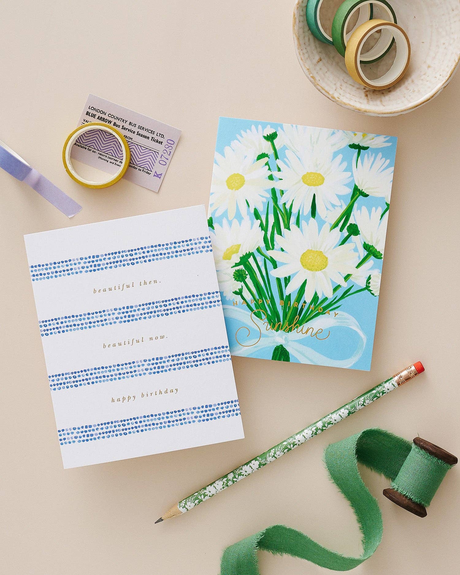 Beautiful Then, Beautiful Now Birthday Card: Single card
