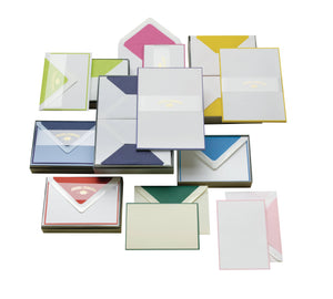 Original Crown Mill Bi-Color Sheet Correspondence Box A5: White/Red / A5 (5.75x8.25")