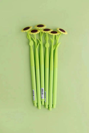 SUNFLOWER FLOWER WIGGLE GEL PEN