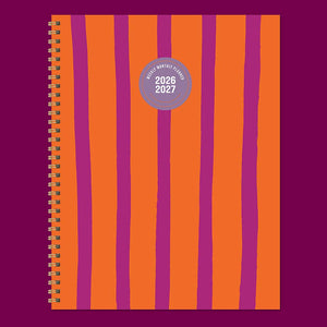 Statement Stripe Large Weekly Monthly Planner 2026-2027
