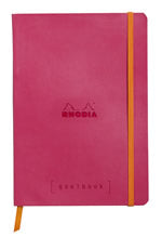 A5 Dotted Goalbook Bullet Journal Softcover, RHODIA in Raspberry
