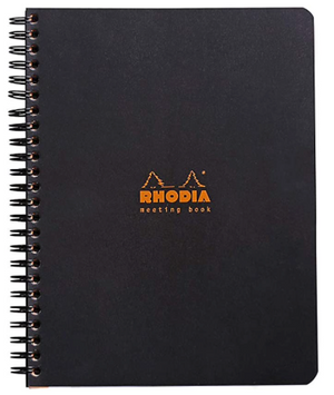 Lined Spiral Meeting Book 90 Softcover, RHODIA