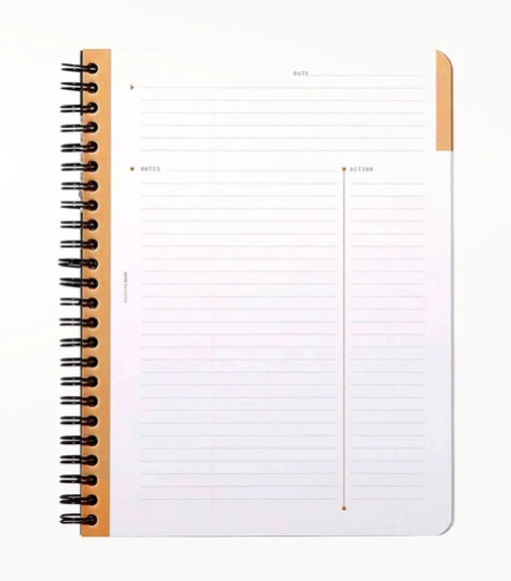 Lined Spiral Meeting Book 90 Softcover, RHODIA